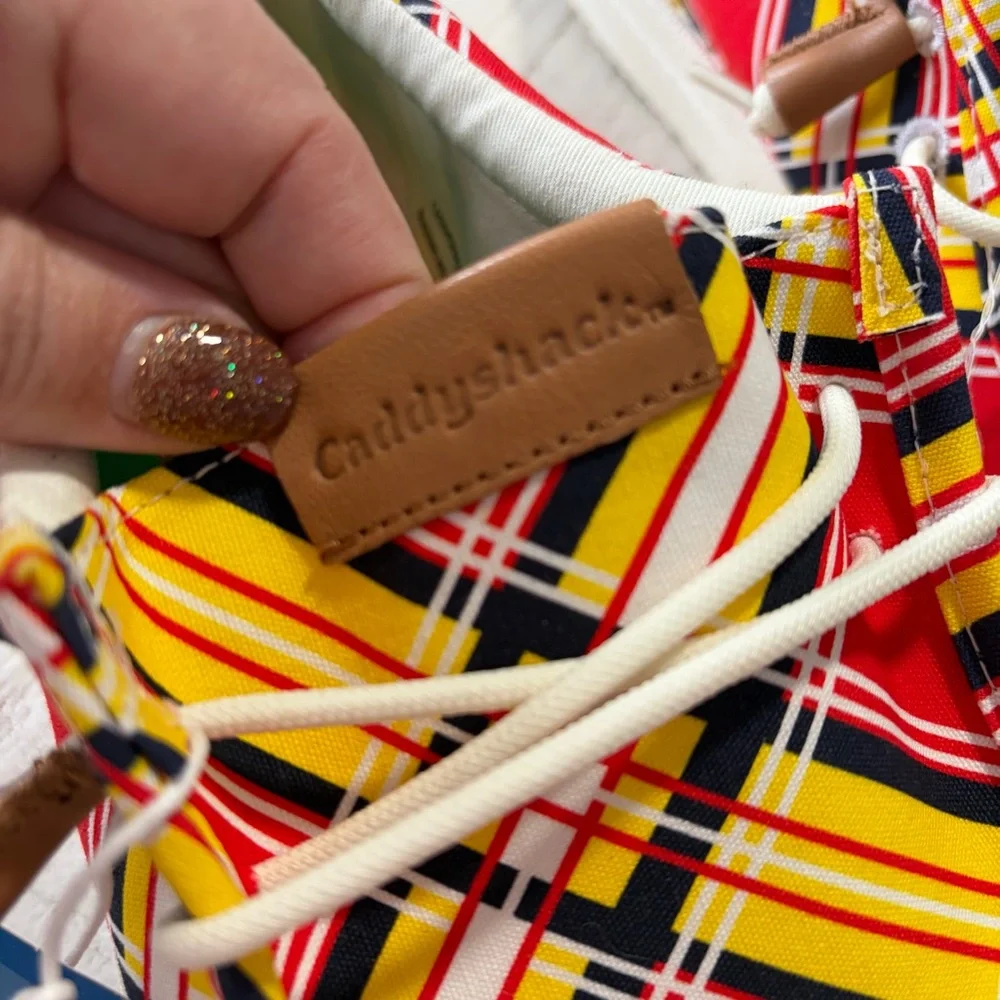 Hey Dude x Caddyshack NWT size 11 Men’s Wally Slip On Plaid Canvas Loafers Golf - Picture 7 of 12